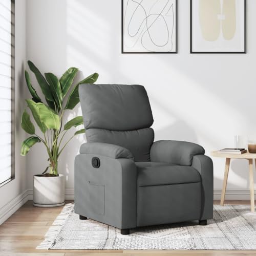 ZQQLVOO Relaxsessel Dunkelgrau Stoff ohrensessel mit hocker lesesessel for Wohnzimmer Büro ZQQLVOO Relaxsessel Dunkelgrau Stoff ohrensessel mit hocker lesesessel for Wohnzimmer Büro von ZQQLVOO