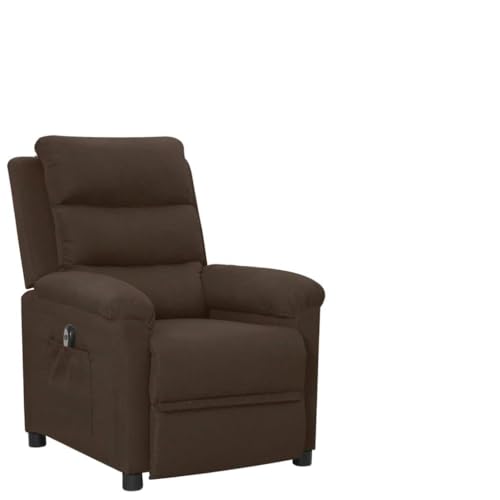 ZQQLVOO Relaxsessel Elektrisch Dunkelbraun Stoff fernsehsessel Chair for Büro Innenraum von ZQQLVOO