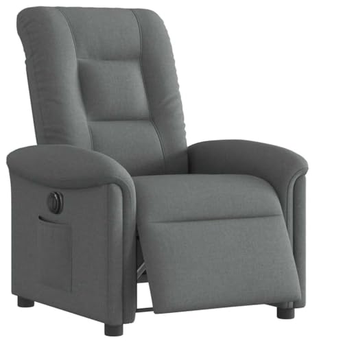 ZQQLVOO Relaxsessel Elektrisch Dunkelgrau Stoff fernsehsessel Chair for Innenraum Schlafzimmer von ZQQLVOO