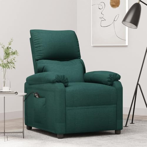 ZQQLVOO Relaxsessel Elektrisch Dunkelgrün Stoff Chair fernsehsessel for Innenraum Wohnzimmer von ZQQLVOO
