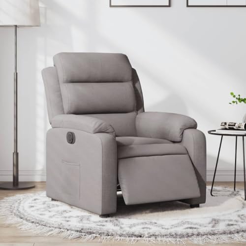 ZQQLVOO Relaxsessel Elektrisch Taupe Stoff fernsehsessel lesesessel for Balkon Schlafzimmer von ZQQLVOO