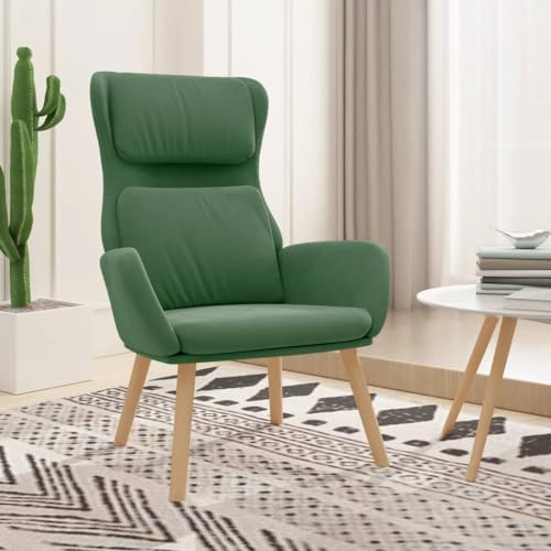 ZQQLVOO Relaxsessel Hellgrün Samt cocktailsessel fernsehsessel for Innenraum Schlafzimmer von ZQQLVOO