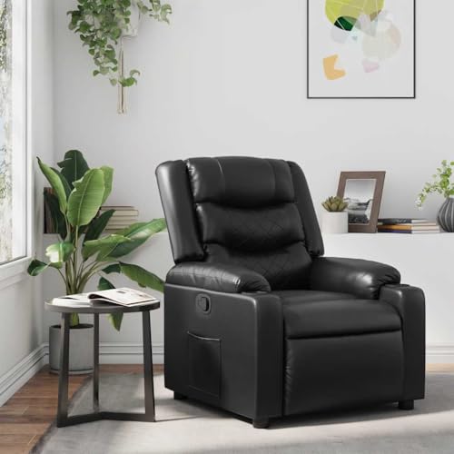 ZQQLVOO Relaxsessel Schwarz Kunstleder lesesessel fernsehsessel for Balkon Innenraum ZQQLVOO Relaxsessel Schwarz Kunstleder lesesessel fernsehsessel for Balkon Innenraum von ZQQLVOO
