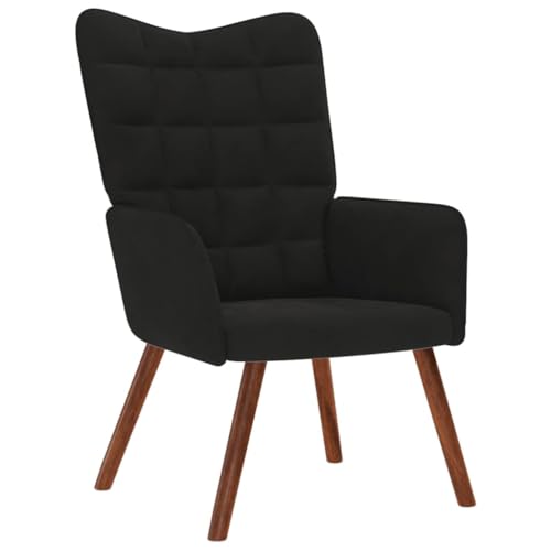 ZQQLVOO Relaxsessel Schwarz Samt Lounge Sessel lesesessel for Wohnzimmer Schlafzimmer von ZQQLVOO