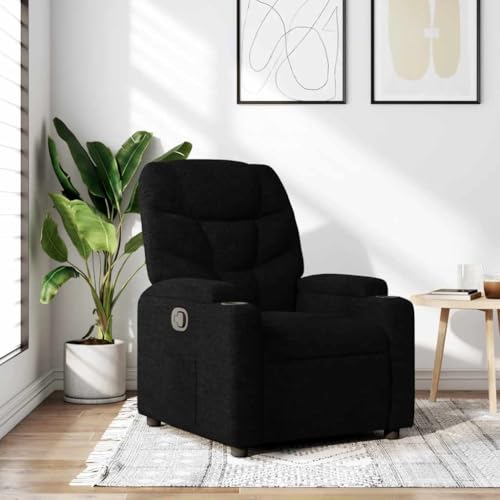 ZQQLVOO Relaxsessel Schwarz Stoff lesesessel Lounge Sessel for Wohnzimmer Balkon von ZQQLVOO
