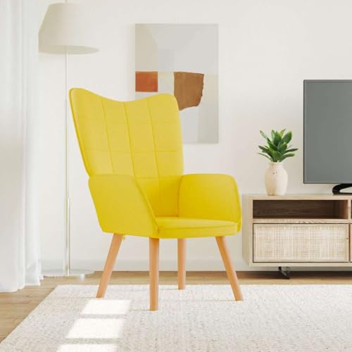 ZQQLVOO Relaxsessel Senfgelb Stoff ohrensessel mit hocker fernsehsessel for Schlafzimmer Balkon ZQQLVOO Relaxsessel Senfgelb Stoff ohrensessel mit hocker fernsehsessel for Schlafzimmer Balkon von ZQQLVOO