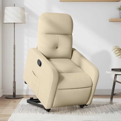 ZQQLVOO Relaxsessel mit Aufstehhilfe Creme Stoff lesesessel cocktailsessel for Schlafzimmer Innenraum ZQQLVOO Relaxsessel mit Aufstehhilfe Creme Stoff lesesessel cocktailsessel for Schlafzimmer Innenraum von ZQQLVOO
