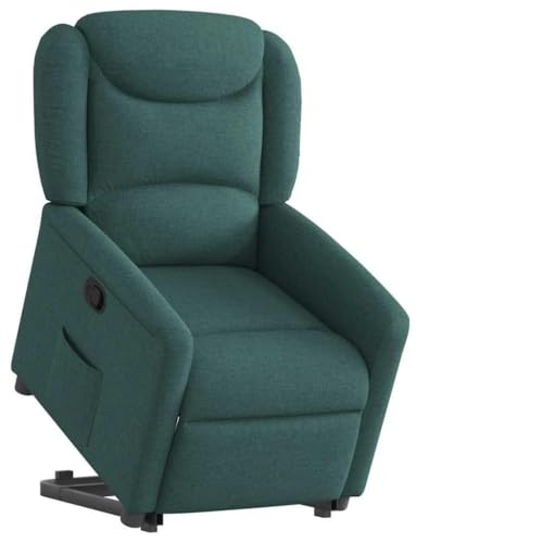 ZQQLVOO Relaxsessel mit Aufstehhilfe Dunkelgrün Stoff Chair lesesessel for Balkon Schlafzimmer ZQQLVOO Relaxsessel mit Aufstehhilfe Dunkelgrün Stoff Chair lesesessel for Balkon Schlafzimmer von ZQQLVOO
