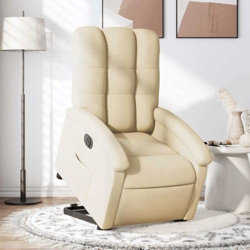 ZQQLVOO Relaxsessel mit Aufstehhilfe Elektrisch Creme Stoff Chair cocktailsessel for Wohnzimmer Schlafzimmer ZQQLVOO Relaxsessel mit Aufstehhilfe Elektrisch Creme Stoff Chair cocktailsessel for Wohnzimmer Schlafzimmer von ZQQLVOO