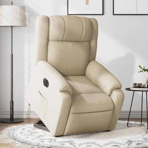 ZQQLVOO Relaxsessel mit Aufstehhilfe Elektrisch Creme Stoff cocktailsessel Chair for Schlafzimmer Balkon ZQQLVOO Relaxsessel mit Aufstehhilfe Elektrisch Creme Stoff cocktailsessel Chair for Schlafzimmer Balkon von ZQQLVOO