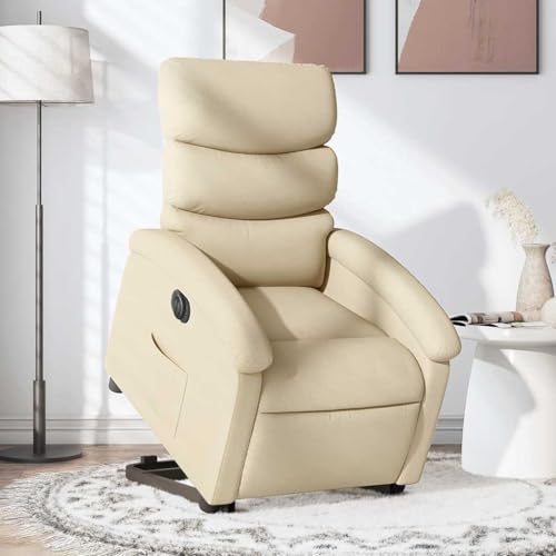 ZQQLVOO Relaxsessel mit Aufstehhilfe Elektrisch Creme Stoff cocktailsessel Chair for Schlafzimmer Balkon ZQQLVOO Relaxsessel mit Aufstehhilfe Elektrisch Creme Stoff cocktailsessel Chair for Schlafzimmer Balkon von ZQQLVOO