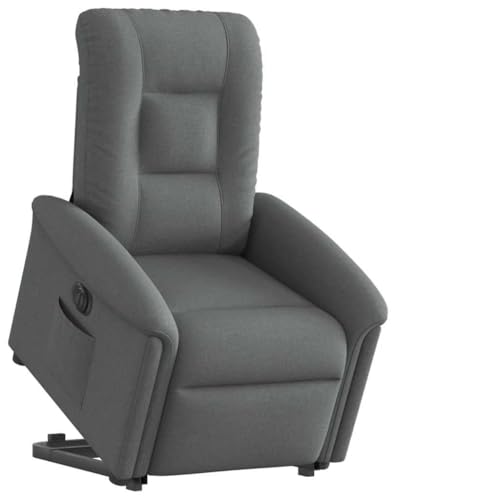 ZQQLVOO Relaxsessel mit Aufstehhilfe Elektrisch Dunkelgrau Stoff Chair fernsehsessel for Balkon Büro von ZQQLVOO