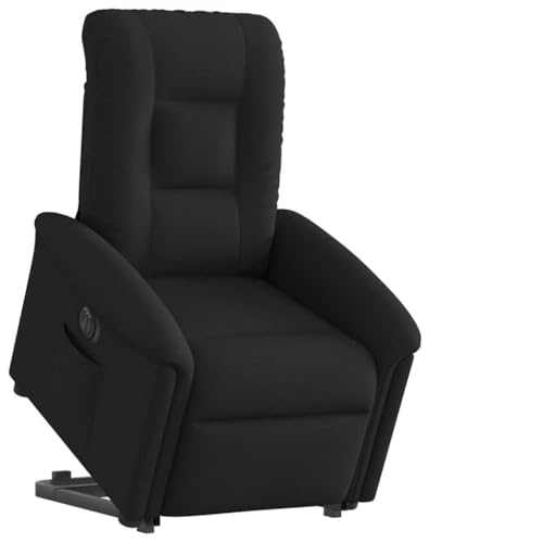 ZQQLVOO Relaxsessel mit Aufstehhilfe Elektrisch Schwarz Stoff Chair fernsehsessel for Wohnzimmer Balkon von ZQQLVOO