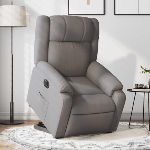 ZQQLVOO Relaxsessel mit Aufstehhilfe Elektrisch Taupe Stoff Chair fernsehsessel for Büro Balkon von ZQQLVOO