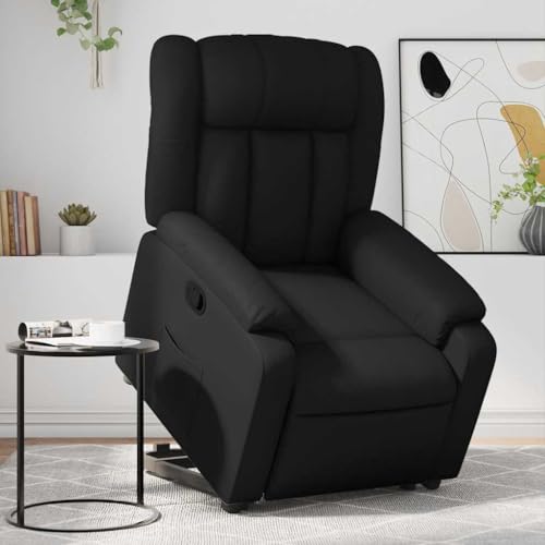 ZQQLVOO Relaxsessel mit Aufstehhilfe Schwarz Kunstleder Stuhl schminktisch Lounge Sessel for Wohnzimmer Büro von ZQQLVOO
