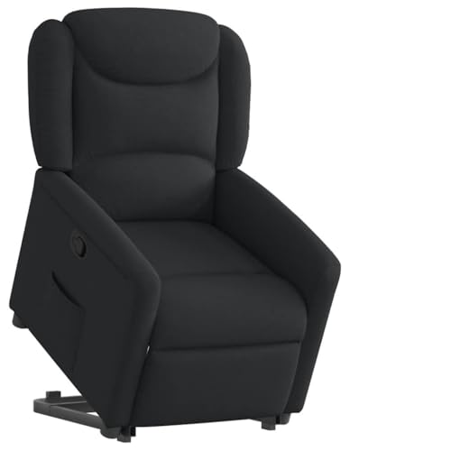 ZQQLVOO Relaxsessel mit Aufstehhilfe Schwarz Stoff Lounge Sessel cocktailsessel for Büro Wohnzimmer von ZQQLVOO