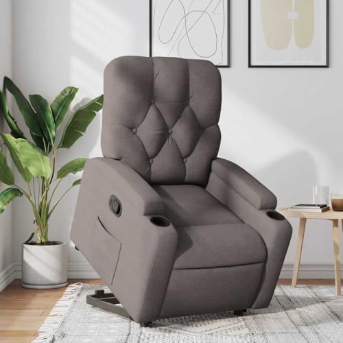ZQQLVOO Relaxsessel mit Aufstehhilfe Taupe Stoff lesesessel Chair for Innenraum Schlafzimmer von ZQQLVOO