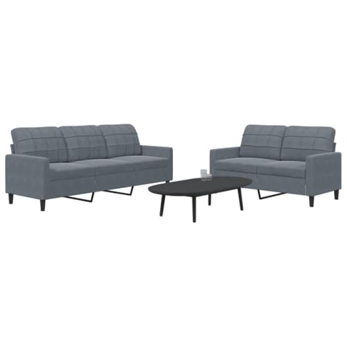 ZQQLVOO Samt Sofagarnitur 3-Sitzer mit Metallgestell, Bequemes Polstersofa in Modernem Design für Wohnzimmer, Weiches Velours Sofa Set mit Stabiler Konstruktion ZQQLVOO Samt Sofagarnitur 3-Sitzer mit Metallgestell, Bequemes Polstersofa in Modernem Design für Wohnzimmer, Weiches Velours Sofa Set mit Stabiler Konstruktion von ZQQLVOO