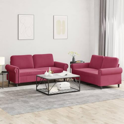 ZQQLVOO Samt Sofagarnitur 3-Sitzer mit Metallgestell, Bequemes Wohnzimmer Sofa in Weich Samt, Robustes Sitzmöbel für Entspannung und Fernsehen, Stabiles Design bis 110 kg pro ZQQLVOO Samt Sofagarnitur 3-Sitzer mit Metallgestell, Bequemes Wohnzimmer Sofa in Weich Samt, Robustes Sitzmöbel für Entspannung und Fernsehen, Stabiles Design bis 110 kg pro von ZQQLVOO