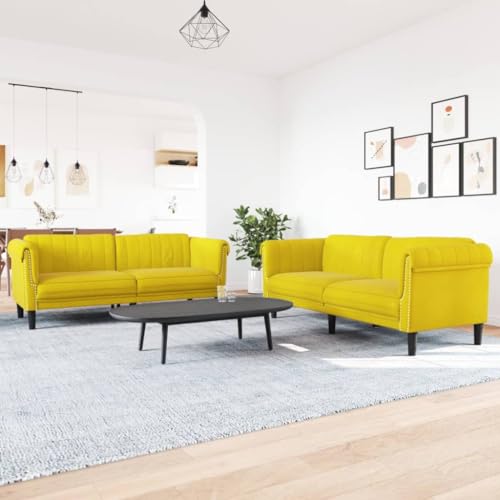 ZQQLVOO Samt Sofagarnitur Modern 3-Sitzer Sofa Set mit Dicker Polsterung, Bequemes Sitzgruppe für Wohnzimmer in Auffälligem Design und Stabilem Gestell ZQQLVOO Samt Sofagarnitur Modern 3-Sitzer Sofa Set mit Dicker Polsterung, Bequemes Sitzgruppe für Wohnzimmer in Auffälligem Design und Stabilem Gestell von ZQQLVOO