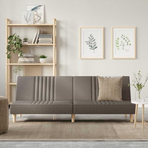 ZQQLVOO Schlafsofa Taupe Stoff Klappbares Schlafsofa mit Verstellbarer Rückenlehne und strapazierfähigem Stoffbezug für Gäste und täglichen Komfort. von ZQQLVOO