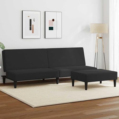 ZQQLVOO Schlafsofa mit Fußhocker aus strapazierfähigem Samt, Verstellbarer Rückenlehne und robustem Holzrahmen für Gästeübernachtung und täglichen Komfort ZQQLVOO Schlafsofa mit Fußhocker aus strapazierfähigem Samt, Verstellbarer Rückenlehne und robustem Holzrahmen für Gästeübernachtung und täglichen Komfort von ZQQLVOO
