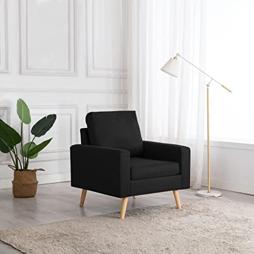ZQQLVOO Sessel Schwarz Stoff Lounge Sessel fernsehsessel for Büro Wohnzimmer ZQQLVOO Sessel Schwarz Stoff Lounge Sessel fernsehsessel for Büro Wohnzimmer von ZQQLVOO