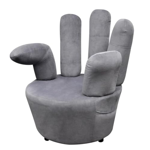 ZQQLVOO Sessel in Handform Grau Samt ohrensessel mit hocker Lounge Sessel for Schlafzimmer Innenraum ZQQLVOO Sessel in Handform Grau Samt ohrensessel mit hocker Lounge Sessel for Schlafzimmer Innenraum von ZQQLVOO