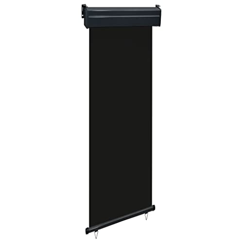 ZQQLVOO Sichtschutz Balkon Seitenwand Balkon Sichtschutz Balkon-Seitenmarkise 60 × 250 cm Schwarz Geeignet für Terrasse Garten im Freien von ZQQLVOO