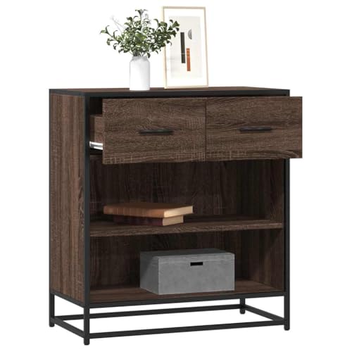 ZQQLVOO Sideboard Braun Eichen-Optik flurschrank kleiderschrank for Innenraum Wohnzimmer 68x35x76 cm Holzwerkstoff von ZQQLVOO