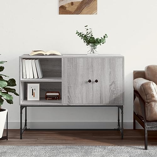 ZQQLVOO Sideboard Grau Sonoma gartenschrank kleiderschrank for Schlafzimmer Büro 100x40x79,5 cm Holzwerkstoff ZQQLVOO Sideboard Grau Sonoma gartenschrank kleiderschrank for Schlafzimmer Büro 100x40x79,5 cm Holzwerkstoff von ZQQLVOO