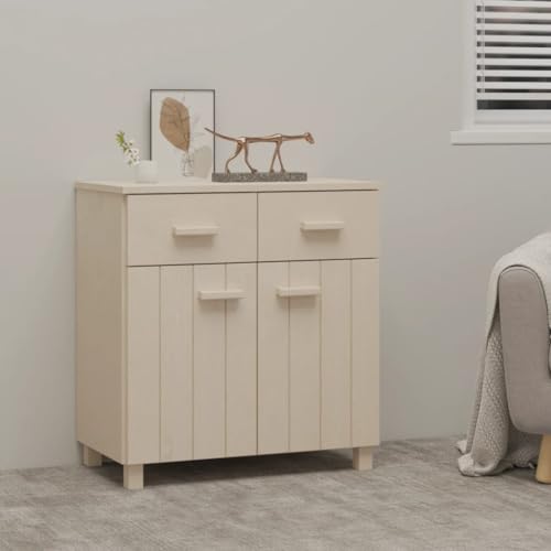ZQQLVOO Sideboard HAMAR Honigbraun kleiderschrank gartenschrank for Büro Schlafzimmer 79x40x80 cm Massivholz Kiefer von ZQQLVOO