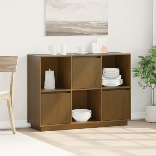 ZQQLVOO Sideboard Honigbraun sideboards kommoden for Innenraum Büro 110,5x35x80 cm Massivholz Kiefer ZQQLVOO Sideboard Honigbraun sideboards kommoden for Innenraum Büro 110,5x35x80 cm Massivholz Kiefer von ZQQLVOO