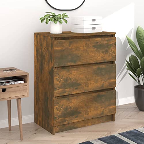 ZQQLVOO Sideboard Räuchereiche 60x35x76 cm Holzwerkstoff, Chest of Drawers, Kommode, Flurschrank, Komodenschrank, Wäscheschrank für Ihr Schlafzimmer von ZQQLVOO