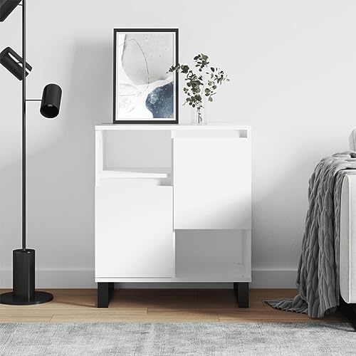 ZQQLVOO Sideboard Schrank Kommode Holzwerkstoff Beistellschrank mit Eisenbeinen und reichlich Stauraum für Wohnzimmer Küche Flur von ZQQLVOO