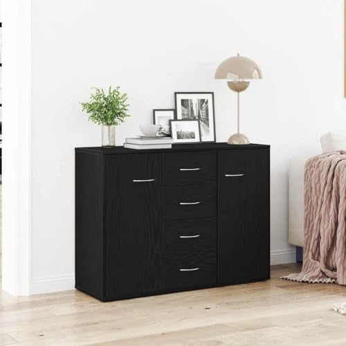 ZQQLVOO Sideboard Schwarz Eichen-Optik gartenschrank gartenschrank for Innenraum Wohnzimmer 88x30x64 cm Holzwerkstoff ZQQLVOO Sideboard Schwarz Eichen-Optik gartenschrank gartenschrank for Innenraum Wohnzimmer 88x30x64 cm Holzwerkstoff von ZQQLVOO