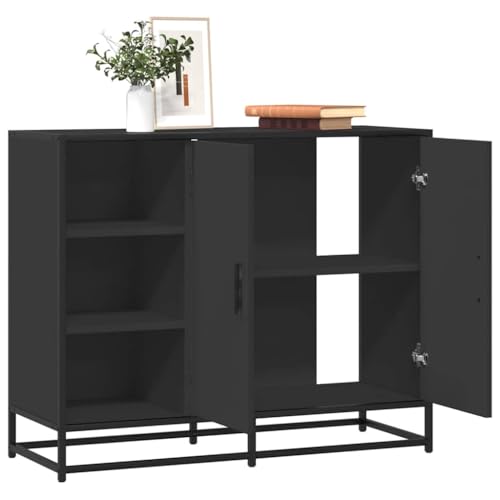 ZQQLVOO Sideboard Schwarz kleiderschrank flurschrank for Wohnzimmer Innenraum 92x35x76 cm Holzwerkstoff ZQQLVOO Sideboard Schwarz kleiderschrank flurschrank for Wohnzimmer Innenraum 92x35x76 cm Holzwerkstoff von ZQQLVOO