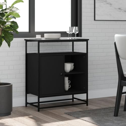 ZQQLVOO Sideboard Schwarz kommoden gartenschrank for Innenraum Schlafzimmer 69x35x80 cm Holzwerkstoff ZQQLVOO Sideboard Schwarz kommoden gartenschrank for Innenraum Schlafzimmer 69x35x80 cm Holzwerkstoff von ZQQLVOO