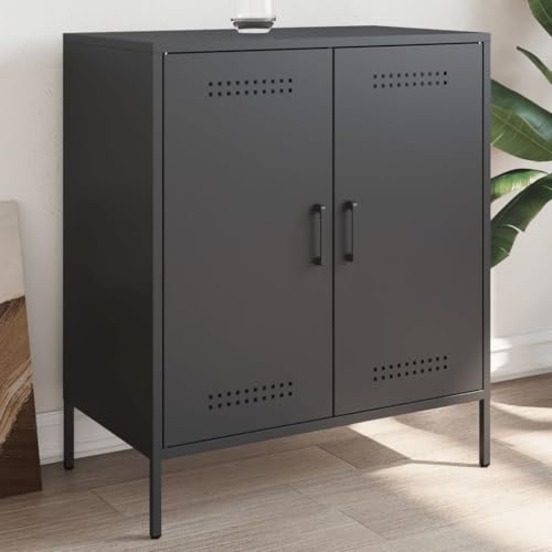 ZQQLVOO Sideboard Schwarz sideboards gartenschrank for Schlafzimmer Wohnzimmer 68x39x79 cm Stahl ZQQLVOO Sideboard Schwarz sideboards gartenschrank for Schlafzimmer Wohnzimmer 68x39x79 cm Stahl von ZQQLVOO