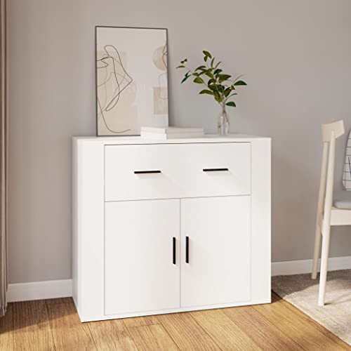 ZQQLVOO Sideboard Weiß flurschrank gartenschrank for Innenraum Büro 80x33x70 cm Holzwerkstoff von ZQQLVOO