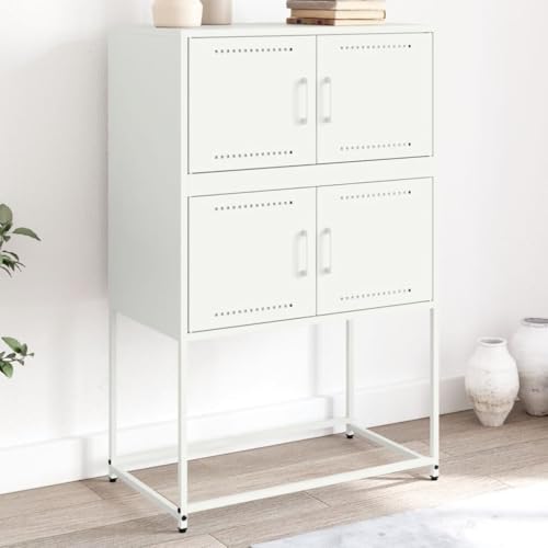 ZQQLVOO Sideboard Weiß kleiderschrank flurschrank for Schlafzimmer Innenraum 68,5x38,5x107 cm Stahl ZQQLVOO Sideboard Weiß kleiderschrank flurschrank for Schlafzimmer Innenraum 68,5x38,5x107 cm Stahl von ZQQLVOO