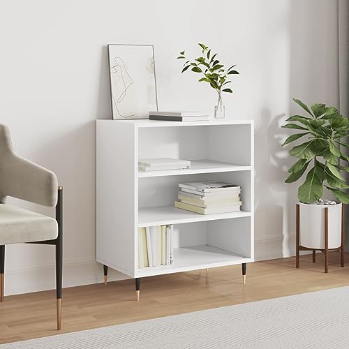 ZQQLVOO Sideboard Weiß kleiderschrank gartenschrank for Büro Wohnzimmer 57x35x70 cm Holzwerkstoff von ZQQLVOO