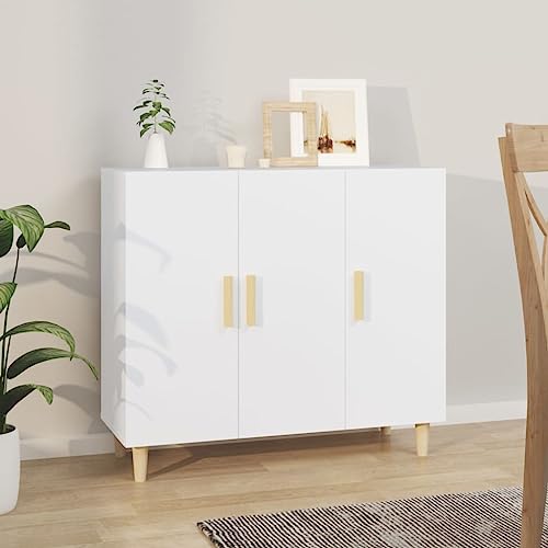 ZQQLVOO Sideboard Weiß sideboards Schrank for Innenraum Wohnzimmer 90x34x80 cm Holzwerkstoff von ZQQLVOO