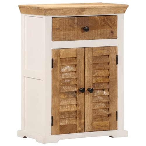 ZQQLVOO Sideboard Weiß und Braun flurschrank gartenschrank for Schlafzimmer Wohnzimmer 55x30x73 cm Massivholz Mango ZQQLVOO Sideboard Weiß und Braun flurschrank gartenschrank for Schlafzimmer Wohnzimmer 55x30x73 cm Massivholz Mango von ZQQLVOO
