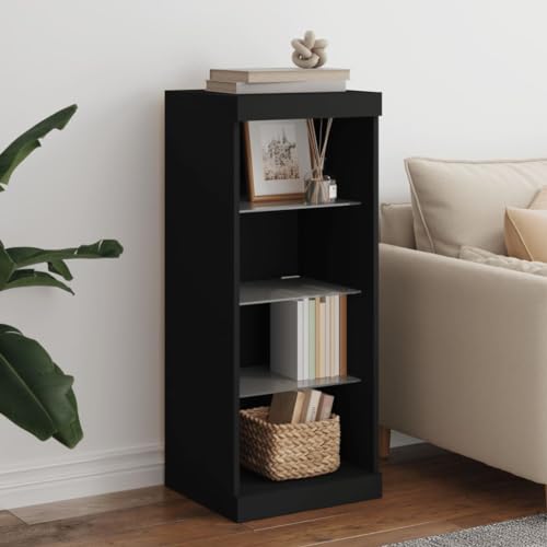 ZQQLVOO Sideboard mit LED-Leuchten Schwarz gartenschrank sideboards for Schlafzimmer Innenraum 41x37x100 cm ZQQLVOO Sideboard mit LED-Leuchten Schwarz gartenschrank sideboards for Schlafzimmer Innenraum 41x37x100 cm von ZQQLVOO