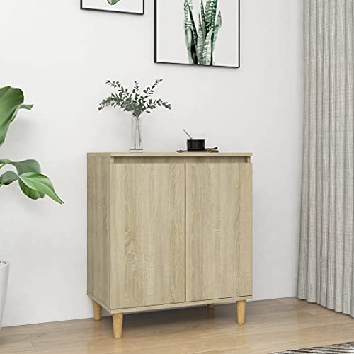 ZQQLVOO Sideboard mit Massivholz-Beinen Sonoma-Eiche gartenschrank gartenschrank for Büro Innenraum 60x35x70 cm ZQQLVOO Sideboard mit Massivholz-Beinen Sonoma-Eiche gartenschrank gartenschrank for Büro Innenraum 60x35x70 cm von ZQQLVOO