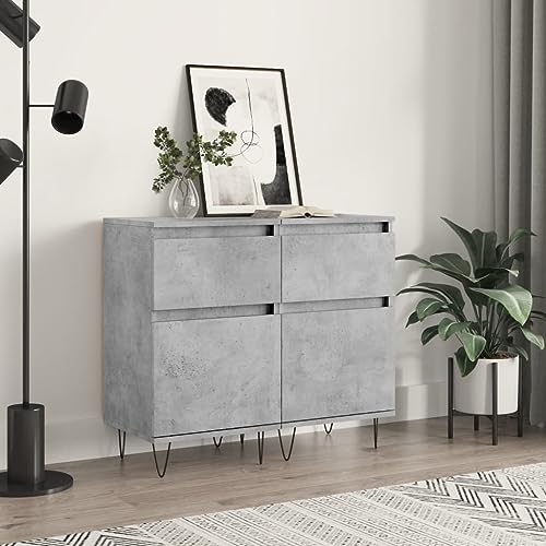 ZQQLVOO Sideboards 2 STK. Betongrau gartenschrank flurschrank for Innenraum Büro 40x35x70 cm Holzwerkstoff ZQQLVOO Sideboards 2 STK. Betongrau gartenschrank flurschrank for Innenraum Büro 40x35x70 cm Holzwerkstoff von ZQQLVOO