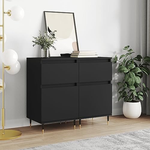 ZQQLVOO Sideboards 2 STK. Schwarz kommoden Schrank for Wohnzimmer Büro 40x35x70 cm Holzwerkstoff ZQQLVOO Sideboards 2 STK. Schwarz kommoden Schrank for Wohnzimmer Büro 40x35x70 cm Holzwerkstoff von ZQQLVOO