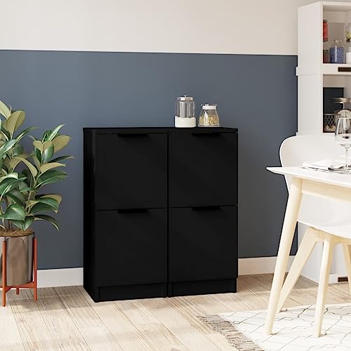 ZQQLVOO Sideboards 2 STK. Schwarz sideboards flurschrank for Innenraum Wohnzimmer 30x30x70 cm Holzwerkstoff ZQQLVOO Sideboards 2 STK. Schwarz sideboards flurschrank for Innenraum Wohnzimmer 30x30x70 cm Holzwerkstoff von ZQQLVOO