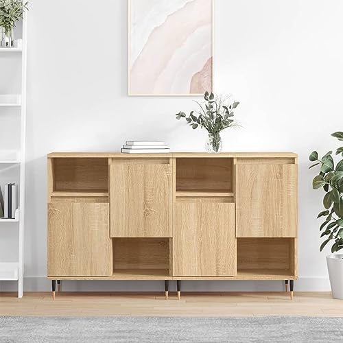 ZQQLVOO Sideboards 2 STK. Sonoma-Eiche Holzwerkstoff sideboards gartenschrank for Wohnzimmer Schlafzimmer ZQQLVOO Sideboards 2 STK. Sonoma-Eiche Holzwerkstoff sideboards gartenschrank for Wohnzimmer Schlafzimmer von ZQQLVOO